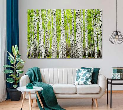 Amazing Birch Forest Trees Canvas Print ArtLexy   