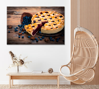 Blueberry Pie Canvas Print ArtLexy   