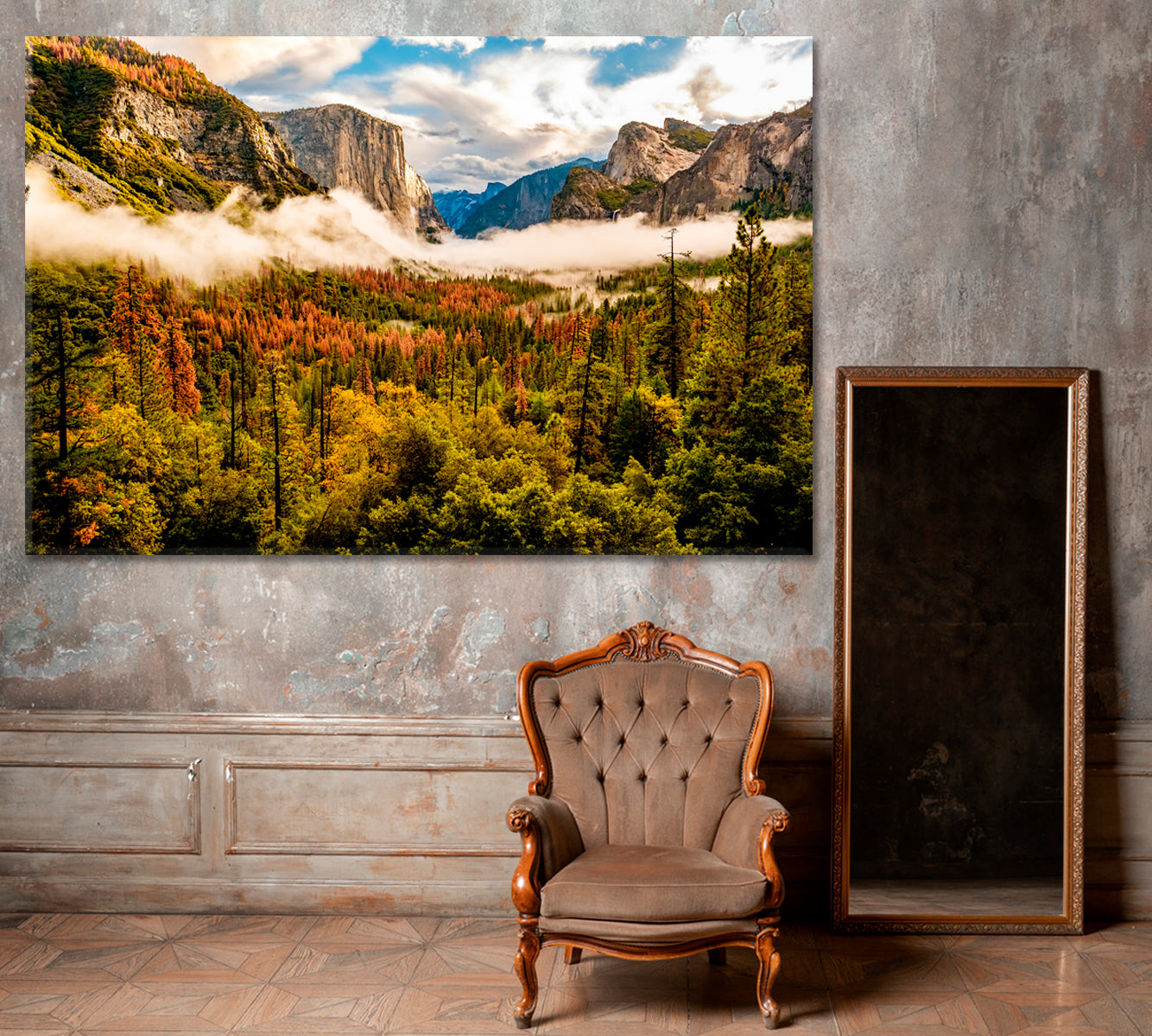 Yosemite National Park Valley California USA Canvas Print ArtLexy 1 Panel 24"x16" inches 
