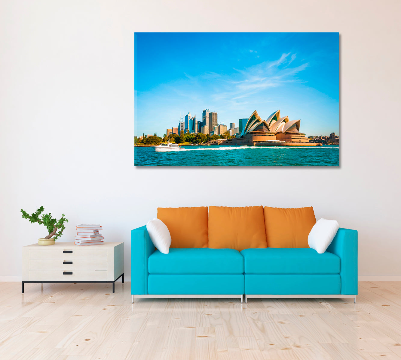 Sydney Opera House Australia Canvas Print ArtLexy 1 Panel 24"x16" inches 
