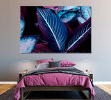 Beautiful Tropical Leaves Canvas Print ArtLexy 1 Panel 24"x16" inches 