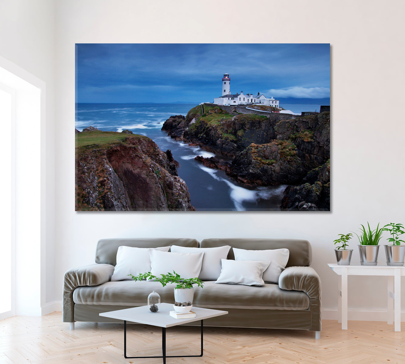 Fanad Head Lighthouse Ireland Canvas Print ArtLexy 1 Panel 24"x16" inches 