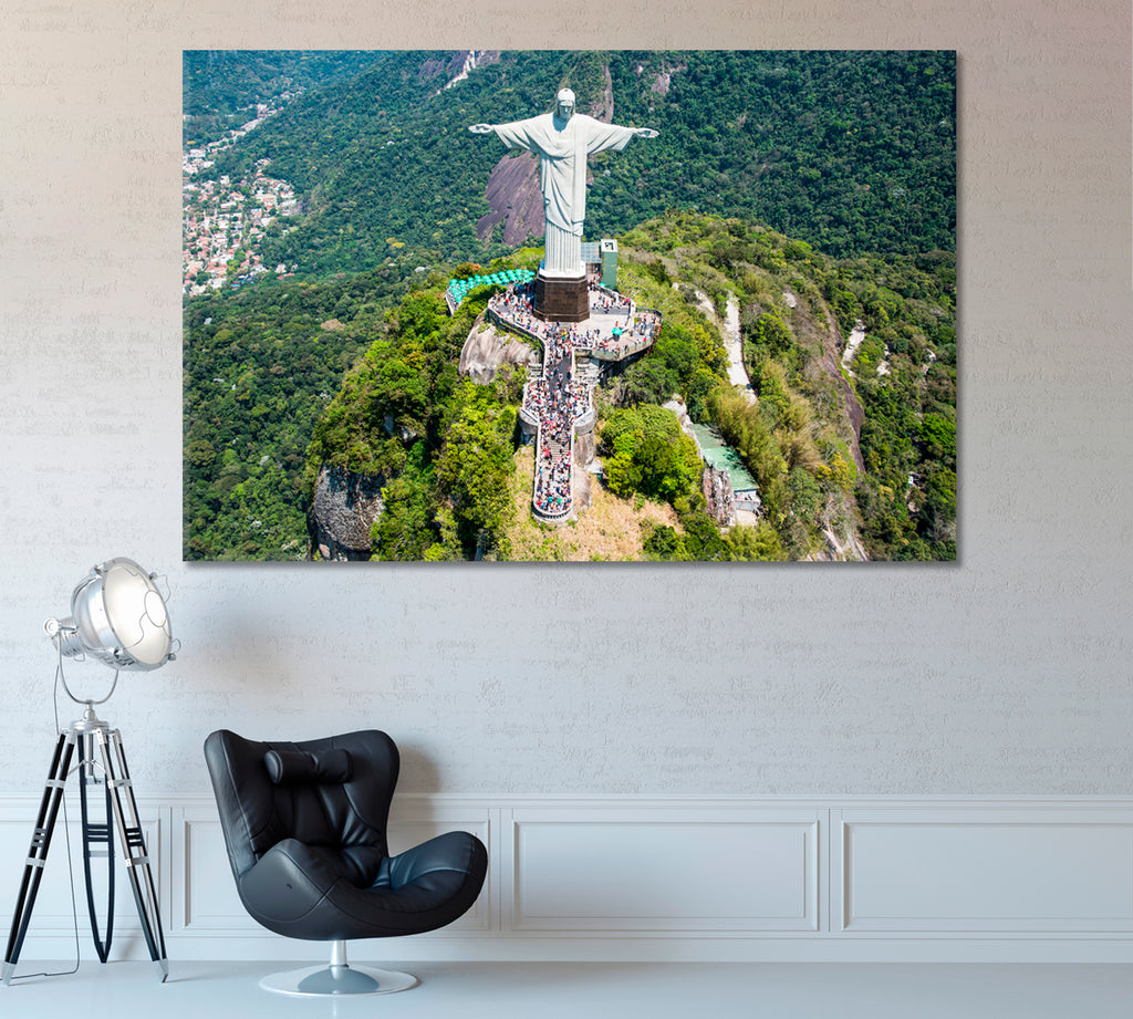 Statue of Christ the Redeemer Rio de Janeiro Canvas Print ArtLexy 1 Panel 24"x16" inches 