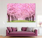 Beautiful Cherry Blossoms Japan Canvas Print ArtLexy 1 Panel 24"x16" inches 