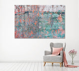 Abstract Multicolor Grunge Design Canvas Print ArtLexy 1 Panel 24"x16" inches 