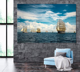 Tall Ships Race Canvas Print ArtLexy 1 Panel 24"x16" inches 