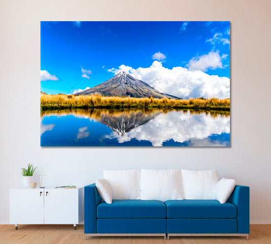 Mount Taranaki New Zealand Canvas Print ArtLexy 1 Panel 24"x16" inches 
