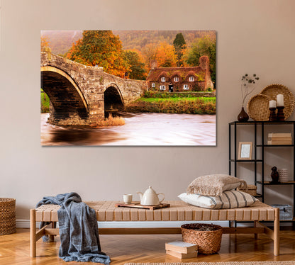 Autumn Llanrwst North Wales Canvas Print ArtLexy   