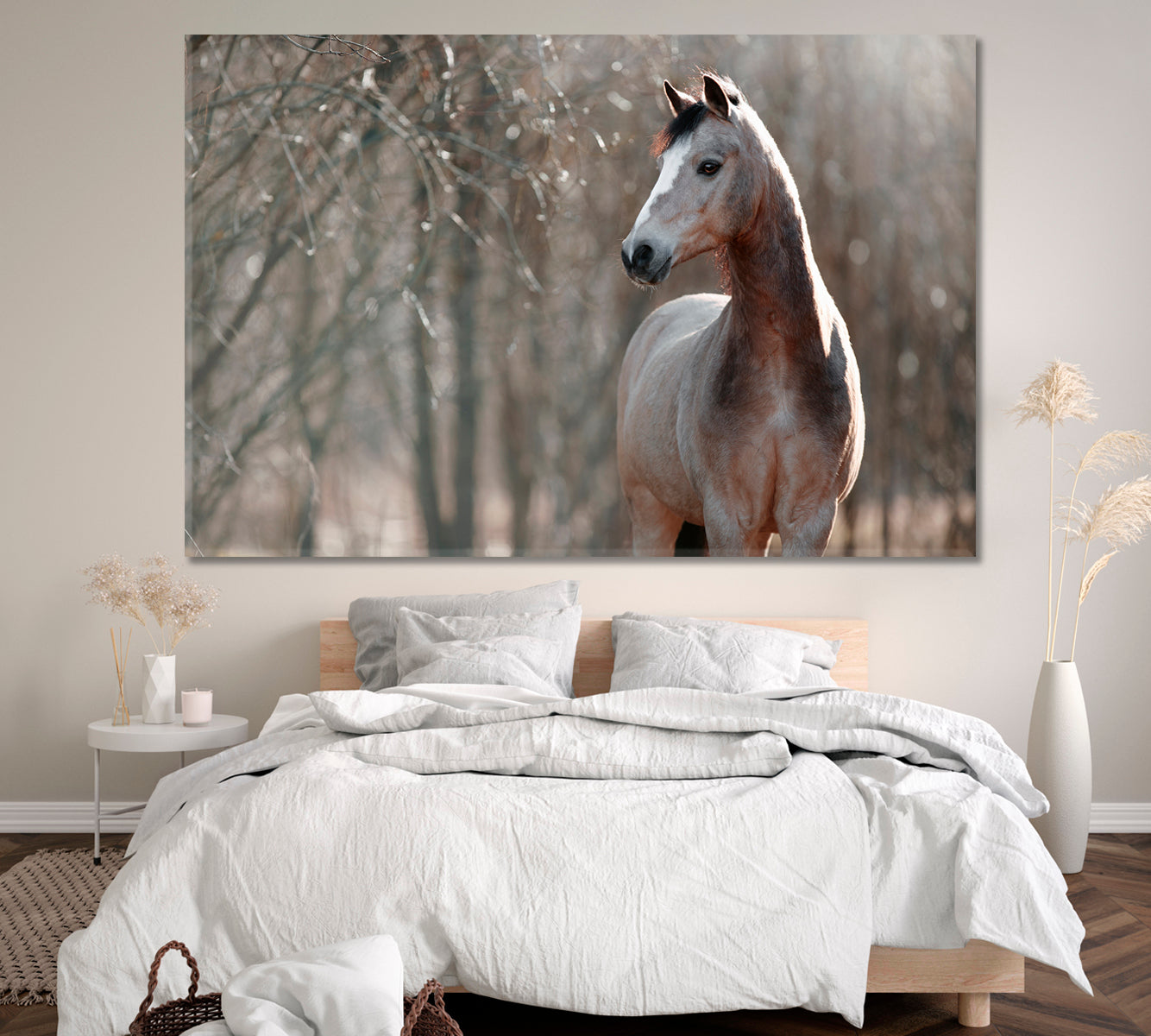 Welsh Pony Horse Canvas Print ArtLexy 1 Panel 24"x16" inches 
