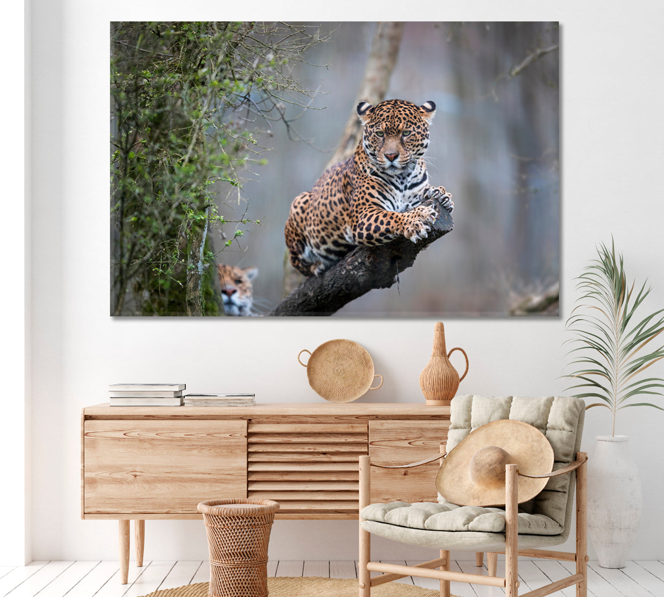 Angry Jaguar Canvas Print ArtLexy 1 Panel 24"x16" inches 