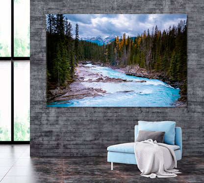 Emerald Lake British Columbia Canvas Print ArtLexy 1 Panel 24"x16" inches 