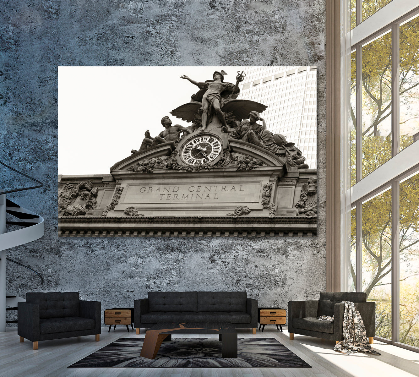 Grand Central Station New York Canvas Print ArtLexy 1 Panel 24"x16" inches 