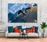 Bald Eagle Jasper Alberta Canvas Print ArtLexy 1 Panel 24"x16" inches 