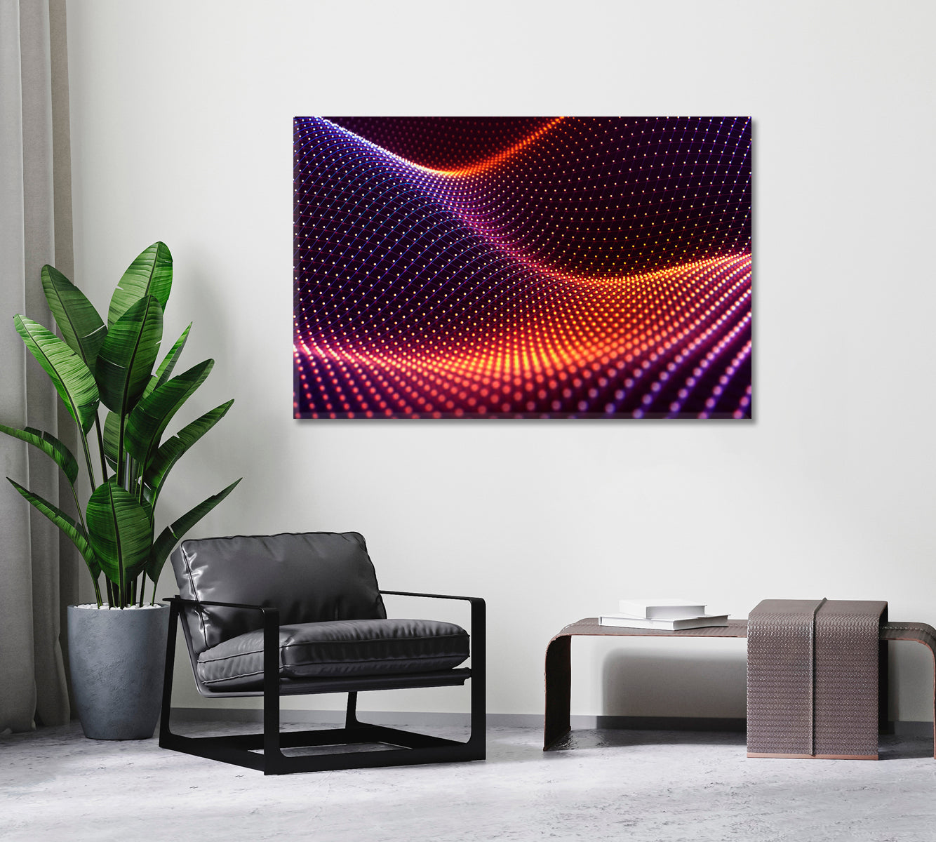 Abstract Colorful Mesh Canvas Print ArtLexy   