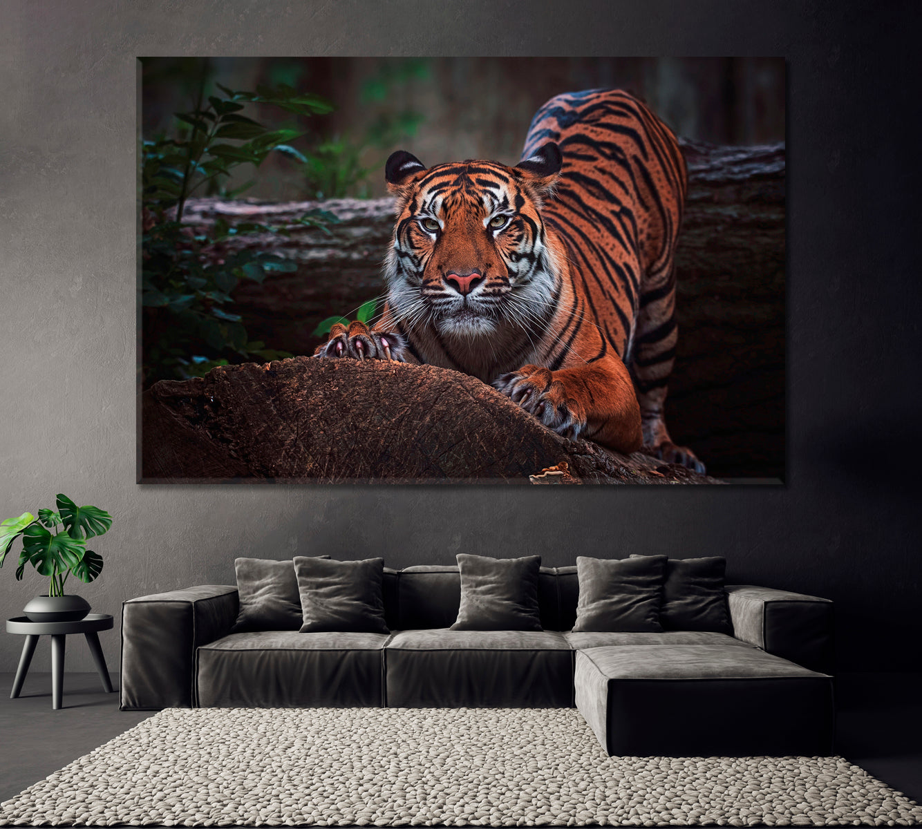 Sumatran Tiger Canvas Print ArtLexy 1 Panel 24"x16" inches 