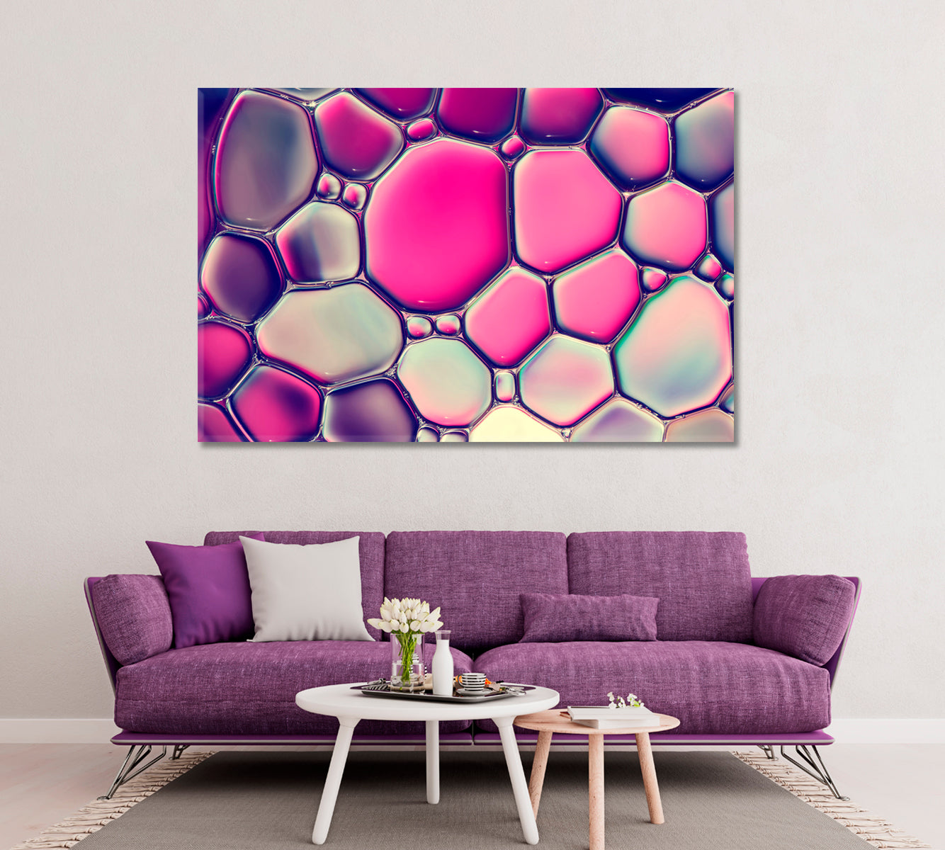 Stunning Abstract Water Bubbles Canvas Print ArtLexy 1 Panel 24"x16" inches 