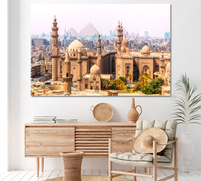 Mosque-Madrassa of Sultan Hassan Egypt Canvas Print ArtLexy 1 Panel 24"x16" inches 