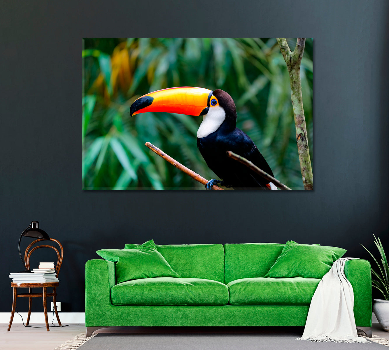 Toco Toucan in Natural Habitat Brazil Canvas Print ArtLexy   