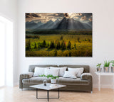 Grand Teton National Park Canvas Print ArtLexy 1 Panel 24"x16" inches 