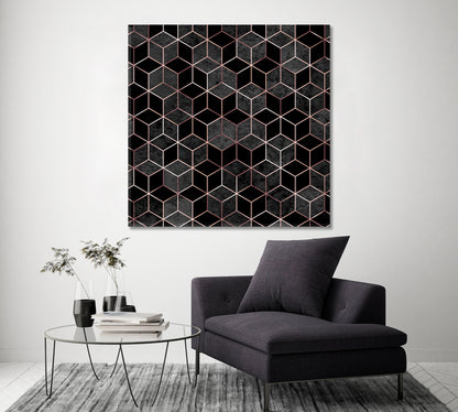 Abstract Minimalist Polygonal Design Canvas Print ArtLexy   