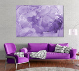 Marbled Purple Abstract Pattern Canvas Print ArtLexy 1 Panel 24"x16" inches 