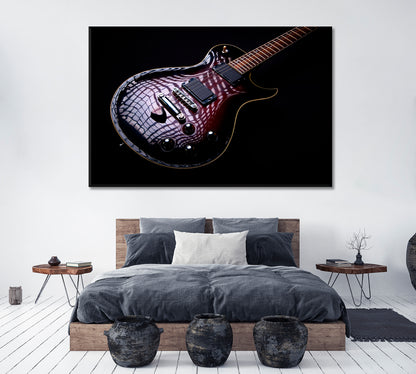 Gibson Les Paul Electric Guitar Canvas Print ArtLexy 1 Panel 24"x16" inches 