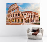 Roman Colosseum Italy Canvas Print ArtLexy 1 Panel 24"x16" inches 