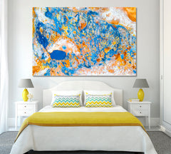 Abstract Volcanic Pattern Canvas Print ArtLexy 1 Panel 24"x16" inches 