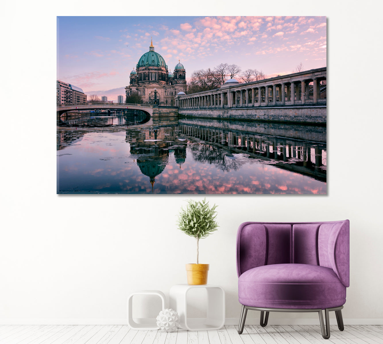 Berlin Cathedral Canvas Print ArtLexy 1 Panel 24"x16" inches 
