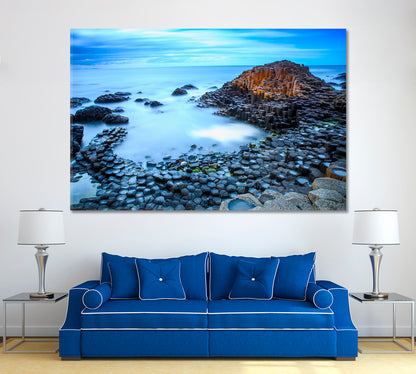Giant's Causeway Northern Ireland Canvas Print ArtLexy 1 Panel 24"x16" inches 
