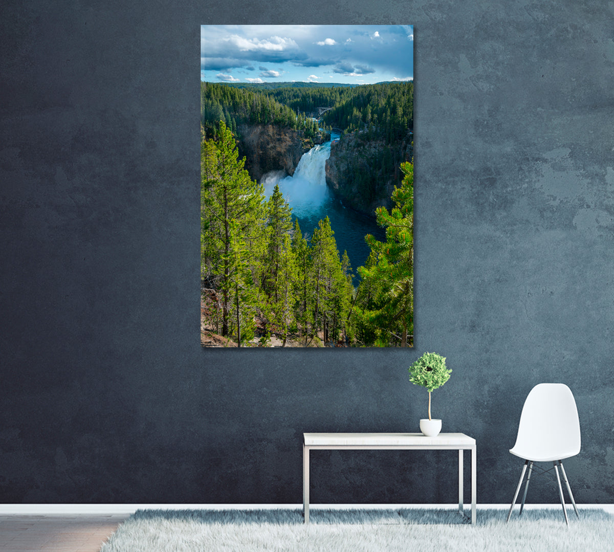 Yellowstone National Forest Canvas Print ArtLexy 1 Panel 16"x24" inches 