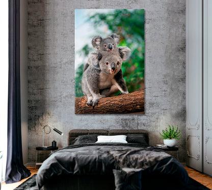 Koala Family Canvas Print ArtLexy   