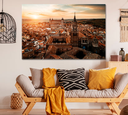 Primate Cathedral of Saint Mary of Toledo Spain Canvas Print ArtLexy 1 Panel 24"x16" inches 