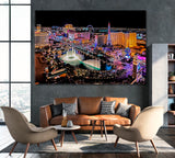 Las Vegas Nevada Canvas Print ArtLexy 1 Panel 24"x16" inches 