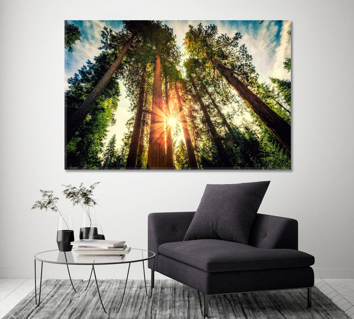 Giant Sequoias Yosemite National Park Canvas Print ArtLexy 1 Panel 24"x16" inches 