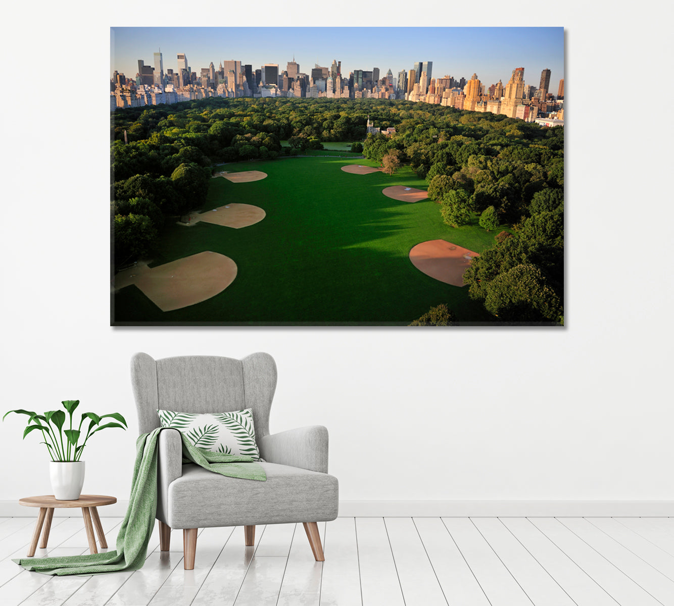 Central Park Manhattan New York Canvas Print ArtLexy 1 Panel 24"x16" inches 