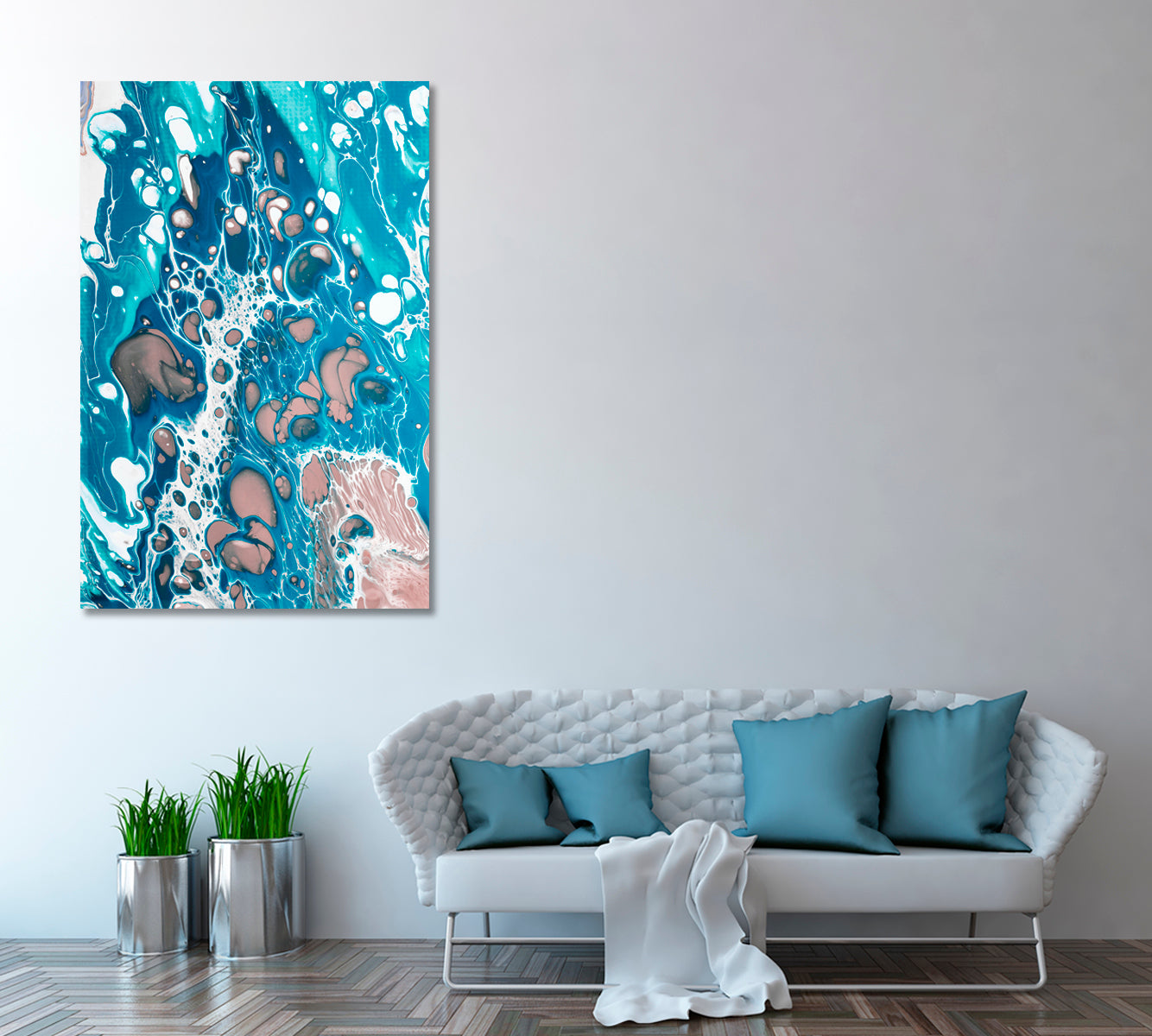 Creative Abstract Stormy Waves Canvas Print ArtLexy   