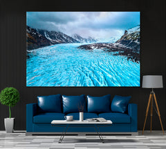 Skaftafell Glacier Vatnajokull National Park Iceland Canvas Print ArtLexy 1 Panel 24"x16" inches 