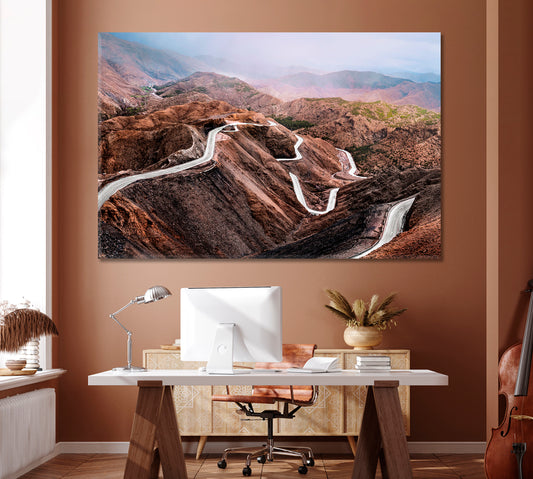 Morocco Atlas Mountains Road Canvas Print ArtLexy   