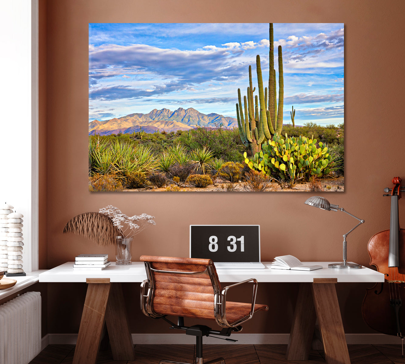 Saguaro Cactus in Phoenix Arizona Canvas Print ArtLexy   