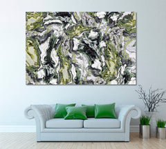 Luxury Green Marble Pattern Canvas Print ArtLexy 1 Panel 24"x16" inches 