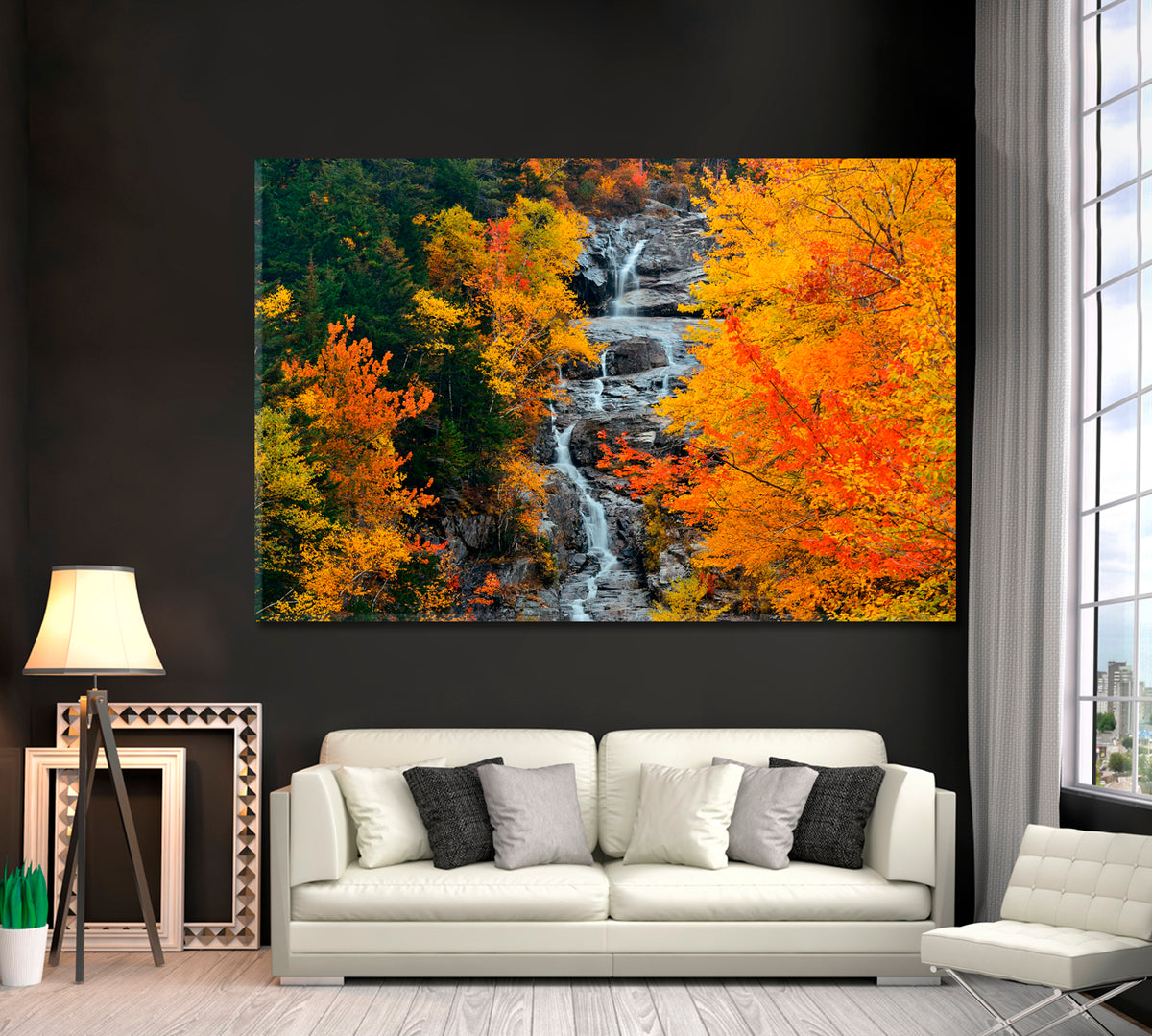 Autumn White Mountain New Hampshire Canvas Print ArtLexy 1 Panel 24"x16" inches 