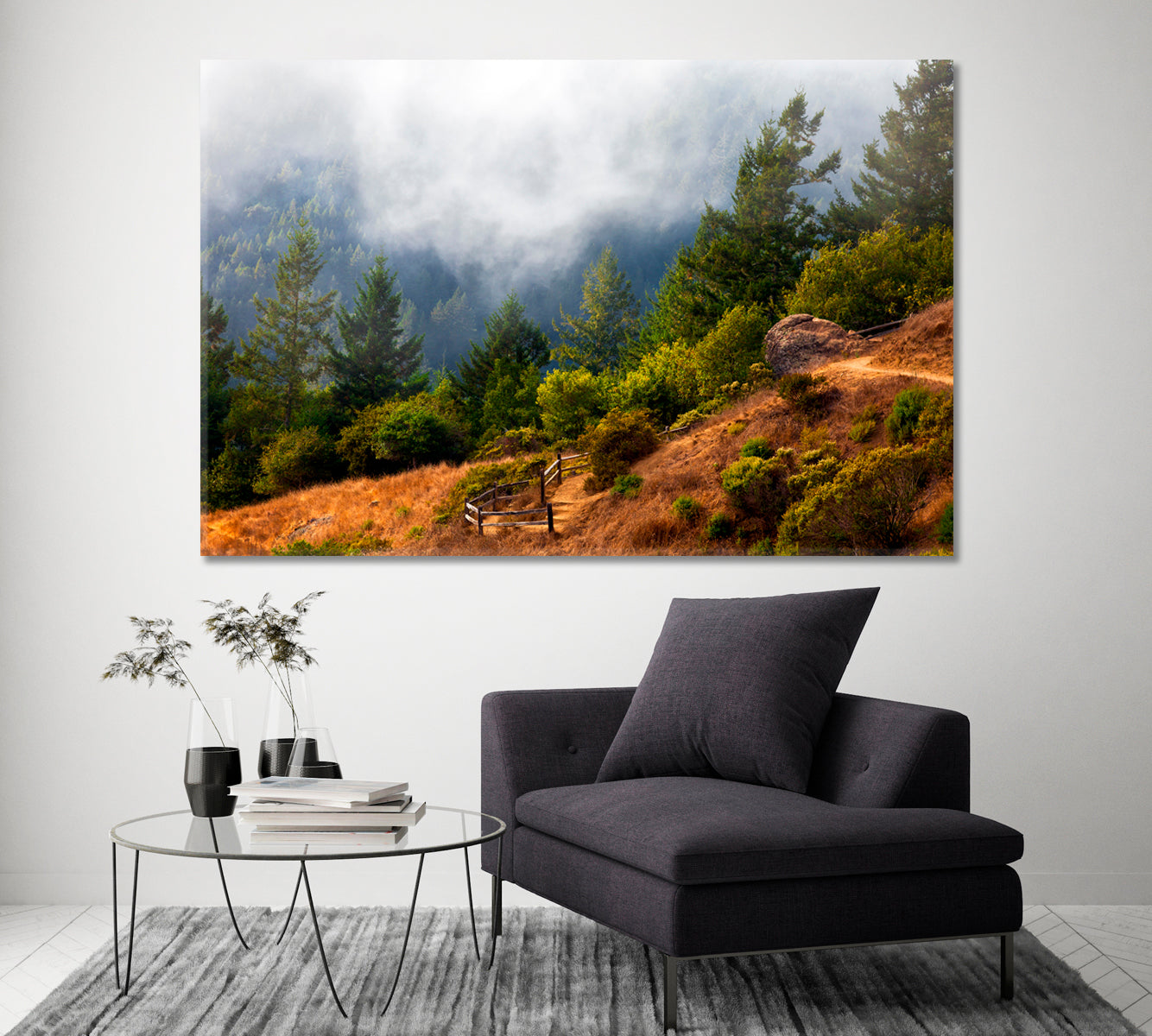 Mount Tamalpais State Park Canvas Print ArtLexy 1 Panel 24"x16" inches 