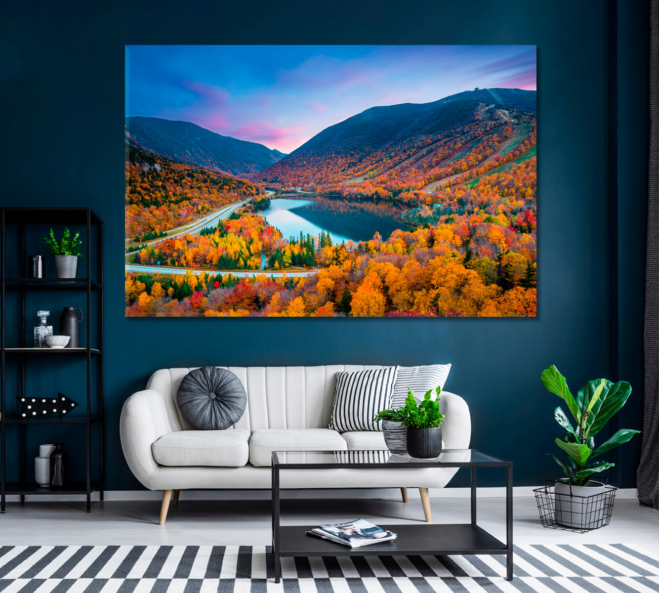 Franconia Notch State Park New Hampshire Canvas Print ArtLexy 1 Panel 24"x16" inches 