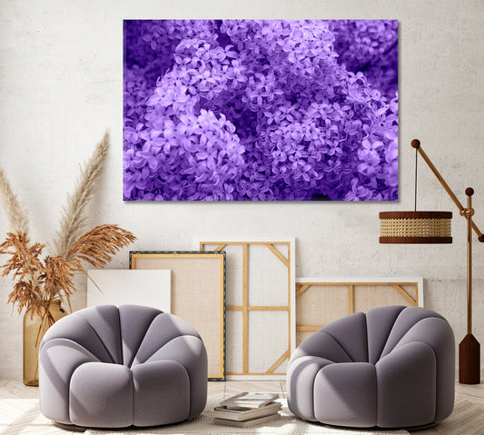 Blooming Lilac Flowers Canvas Print ArtLexy   