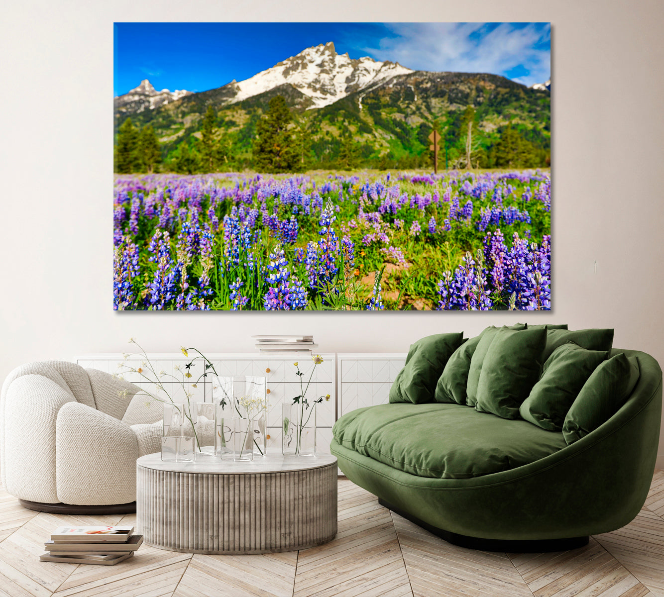 Grand Teton Mountains Jackson Wyoming Canvas Print ArtLexy 1 Panel 24"x16" inches 