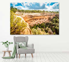 Mesa Verde National Park Colorado Canvas Print ArtLexy 1 Panel 24"x16" inches 
