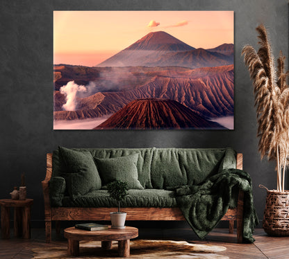 Mount Bromo Indonesia Canvas Print ArtLexy 1 Panel 24"x16" inches 