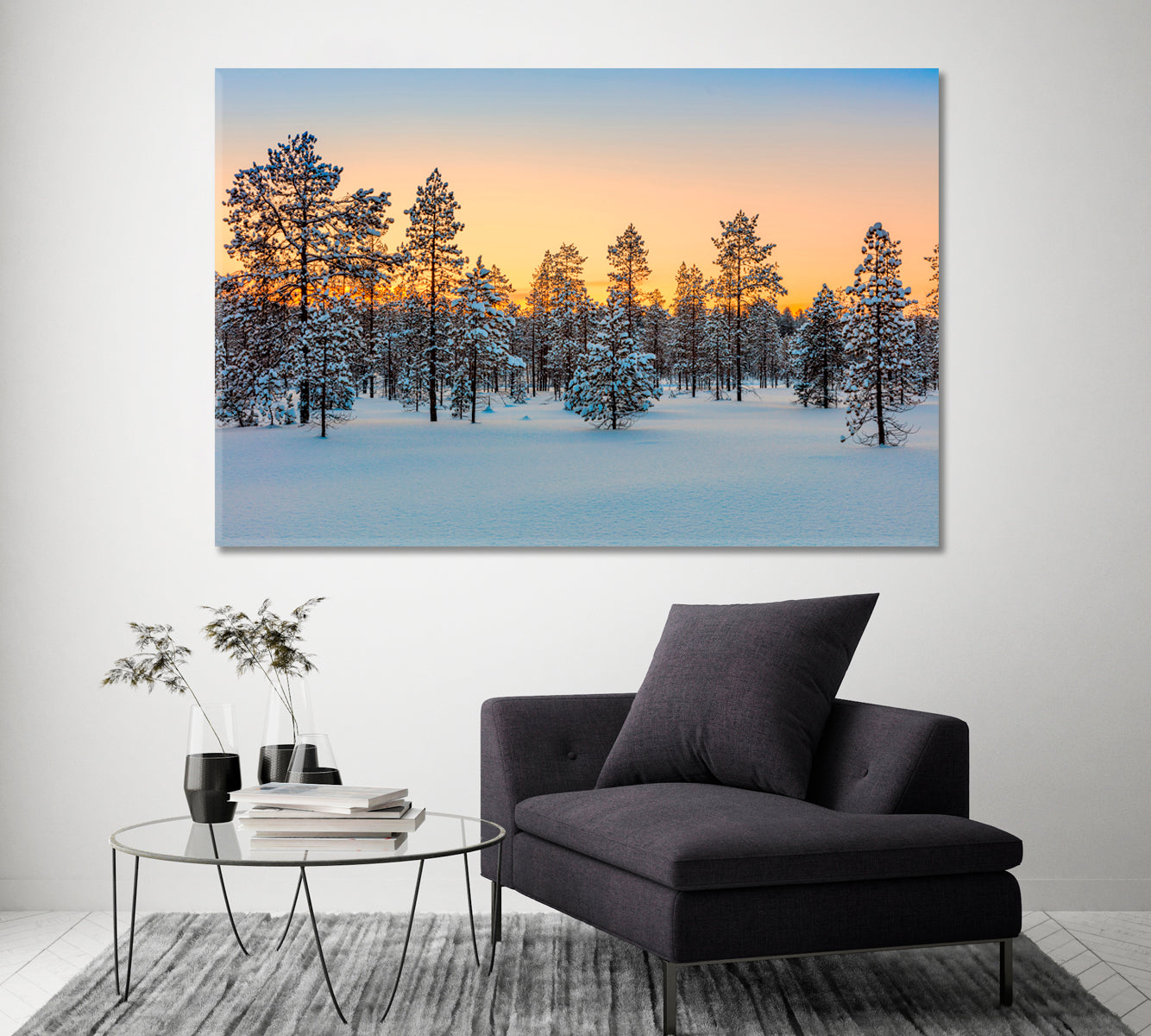 Amazing Winter Forest Canvas Print ArtLexy   