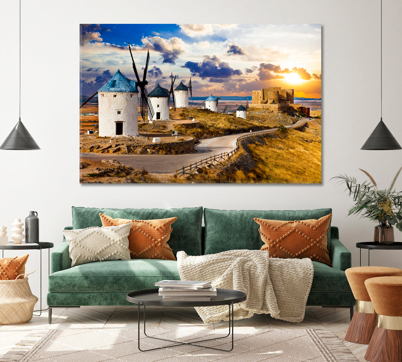 Windmills of Consuegra Spain. Windmills of Don Quixote Canvas Print ArtLexy   